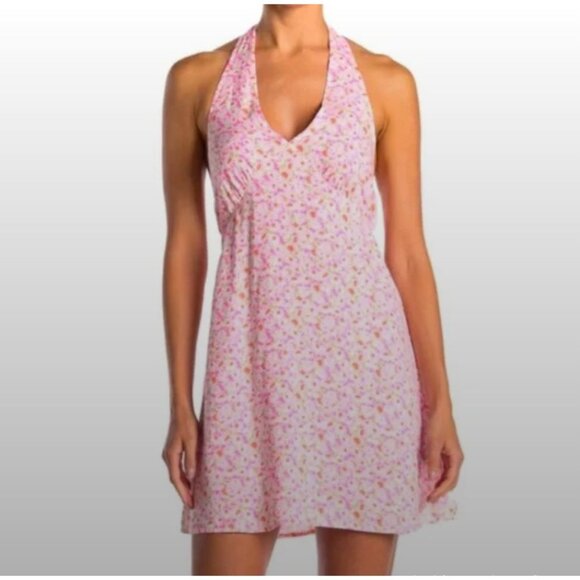 Abound Dresses & Skirts - Abound Tamara Daisy Halter‎ Dress Pink S